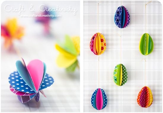 Easter craft colorful eggs Easter craft colorful eggs
