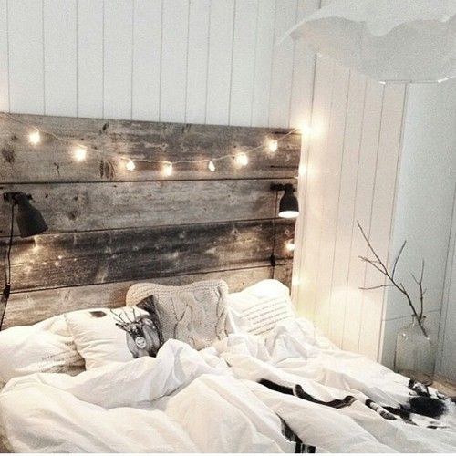 garland lights for a romantic bedroom