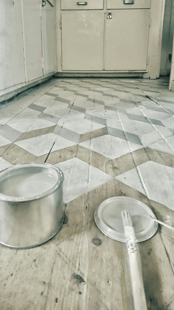 geometric pattern floor